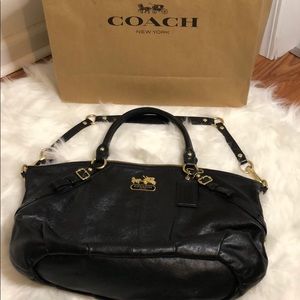 Coach Black Satchel Handbag